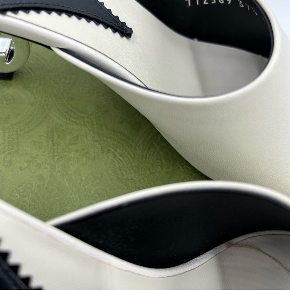 Women’s Gucci interlocking G leather sandal size 37.5 made in Italy - Picture 5 of 10